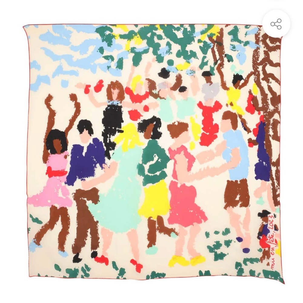 NWT MII Collection Silk Scarf In Celebration People 2023